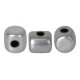 Cuentas de vidrio Minos® par Puca® - Silver alluminium mat 00030/01700